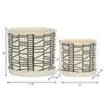 thumbnail image 5 of Ceramic Flower Pots and Planters for Home Decor - Plant Pots for Indoor or Outdoor Succulents and Houseplants - Modern Pots for Plant Stands Ideal for Garden and Patio Set of 2 - 8", 6" Ivory & Tan, 5 of 13