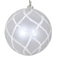 thumbnail image 1 of Vickerman MT198011D Ornement en Filet à Paillettes Blanches 4 Po. - 3 par Sac, 1 of 3