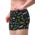 thumbnail image 4 of Disketp Space Rockets Men'S Boxer Briefs,Soft And Breathable Cotton Underwear With Comfortflex Waistband, 4 of 8