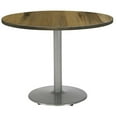 thumbnail image 4 of KFI Studios Urban Loft 3' Round Dining Table, Barnwood, Silver Base, 4 of 4