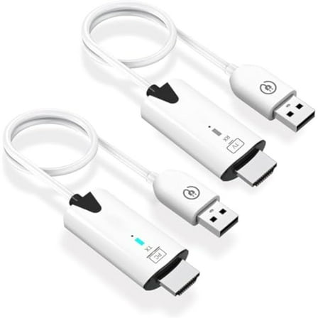 Wireless HDMI Transmitter and Receiver, Portable 1080P Wireless HDMI kit,164FT/50M,Plug&Play, for PC, Laptops, TV Box, PS4/5, Cameras to Project to TV/Projector/Monitor/Video Audio Transmission