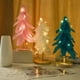 thumbnail image 2 of Adorno navideño de plumas con luz LED para escritorio., 2 of 5