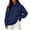 1-325Navy1809, variant on CAIVO Long Sleeve Hoodies For Women Casual Solid Color Pullover Hoodie With Thumb Hole High Neck Side Pockets Sweatshirt Tops Running Dailywear