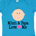 thumbnail image 4 of Inktastic Mimi and Papa Love Me Baby Girl Girls Baby Bodysuit, 4 of 5