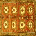 thumbnail image 1 of Ahgly Company Indoor Square Persian Yellow Traditional Area Rugs, 6' Square, 1 of 4