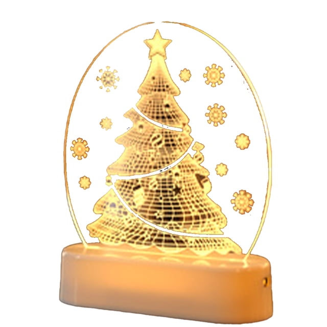 Luces LED navideñas acrílicas, luces decorativas, decoraciones navideñas, adecuadas para decoración de fiestas en el hogar