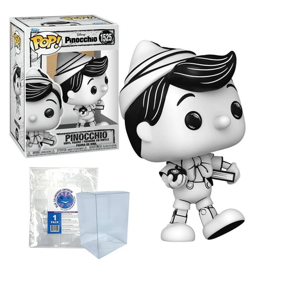 Disney Sketched Pinocchio #1525 Funko Pop   Blue Salamander Emporium Plastic Box Protector