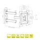 thumbnail image 3 of Soporte Tv TKA KA-SM18042 Vesa Max 200x200 -30kg 17-42'', 3 of 7