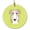 Green, variant on Checkerboard Blue Borzoi Ceramic Ornament