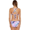 thumbnail image 2 of Becca by Rebecca Virtue Womens Printed Braided Bikini Swim top, 2 of 2