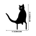 thumbnail image 2 of Wadada Metal Cat Stakes Garden Art Decor, Outdoor Black Cat Silhouette Yard and Lawn Garden Stakes Decorative, Weather Resistance Steel Cat Garden Statue Decor for Cat Lovers Gifts, 2 of 4