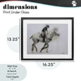 thumbnail image 4 of Stupell Industries Eclectic Polo Rider in Motion Black Framed Print Under Glass, 16 x 13, by Jadei Graphics, 4 of 8