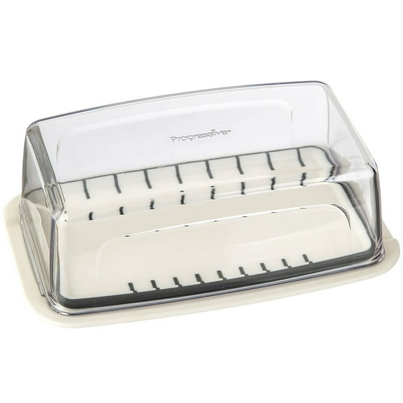 Wide Butter Dish with Lid – Butter or Cream Cheese Keeper – European Butter Dish