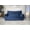 Blue Solid, variant on Lazy Sofa Chairs, Fila Velveteen 2 Seater Oversized Bean Bag Chair with Armrests, Navy Blue, Blue Solid Bean Bag Chairs,Velvet Faux Leather Bean Bag Chairs