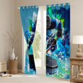thumbnail image 3 of Erosebridal Teens Ice Hockey Gamer Blackout Curtains Set of 2 (52x84 Each),Sport Graffiti Splash Window Curtains for Boys Girls,Microfiber Bedroom Decor, 3 of 6