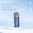 thumbnail image 4 of Mini ventilador portátil USB recargable con pantalla digital, 100 velocidades de viento, funcionamiento silencioso, diseño compacto y portátil para viajes, oficina y uso al aire libre., 4 of 6
