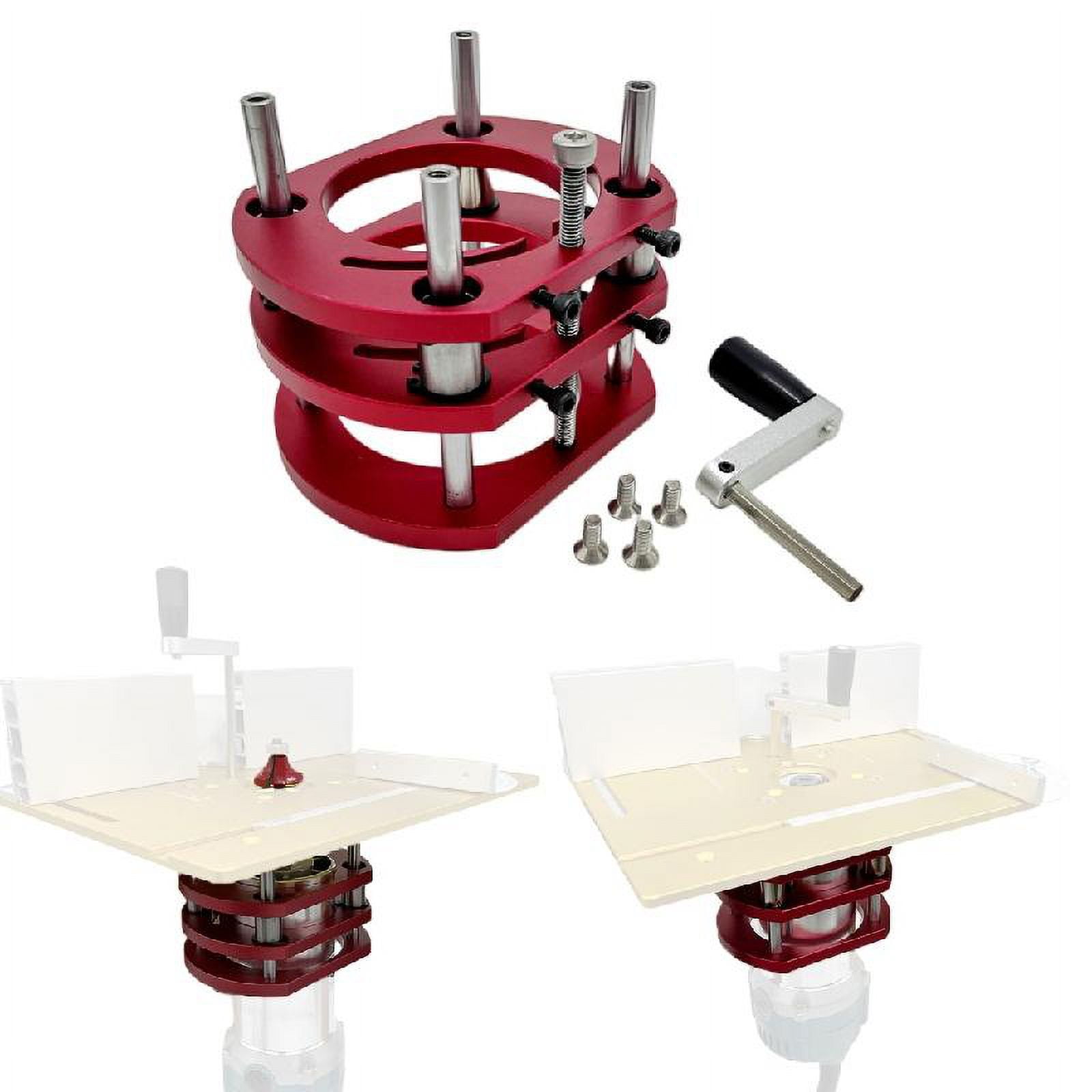 ZPAQI Router Lifting Engraving Trimmer Wood Router Table Insert Plate for 64-66mm