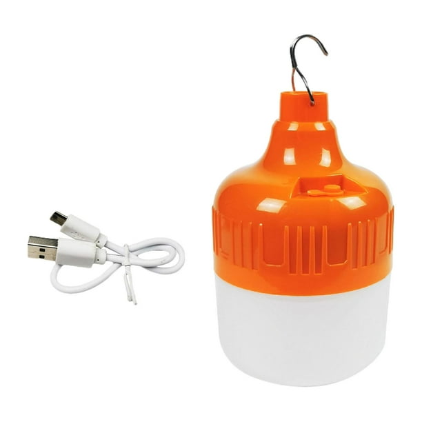 Bombilla de Emergencia Zulema Luz LED Inalámbrica para Acampar Naranja 200W