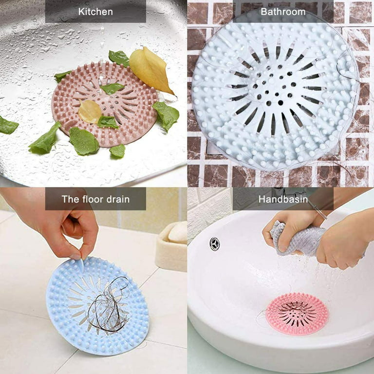 Hairbine Pop Up Drain Catcher - for Showers & Bathtubs - Hair, Pet Hair &  Debris Trap/Stopper for Bathrooms - Drain Cover & Protector - Fight Clogs 