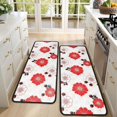 thumbnail image 4 of Kitchen Rugs Sets Of 2,Pioneer Flower Floral Print Pattern Anti Fatigue Kitchen Mat Rugs Non Slip Washable,Decorative Kitchen Floor Mats for Kitchen,Sink,Laundry,17X47 Inch, 4 of 5