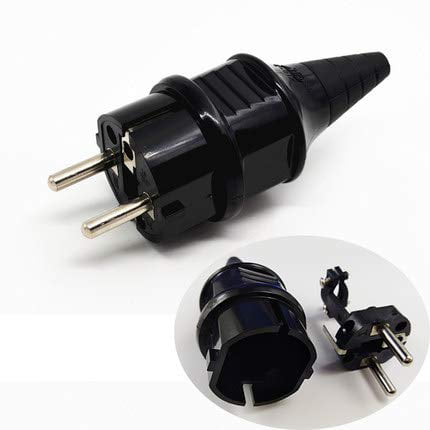 European Rewireable 2 pin EU EURO Schuko Mains Plug 16A 250V CCE 7/7 Round Plug 