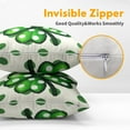thumbnail image 3 of St. Patrick's Day Pillow Covers Set of 2 16x16 Inch Shamrock Green Polka Dots Outdoor Throw Pillowcases for Rustic Spring Decorative Couch Decor Celebrate Luck and Joy, 3 of 6