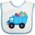 thumbnail image 3 of Inktastic Easter Egg Truck Boys Boys Baby Bib, 3 of 4