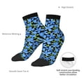 thumbnail image 6 of Pofeuu Blue Flowers Print 30cm Socks, Adult Running Hiking Socks for Youth and Adult, 6 of 7