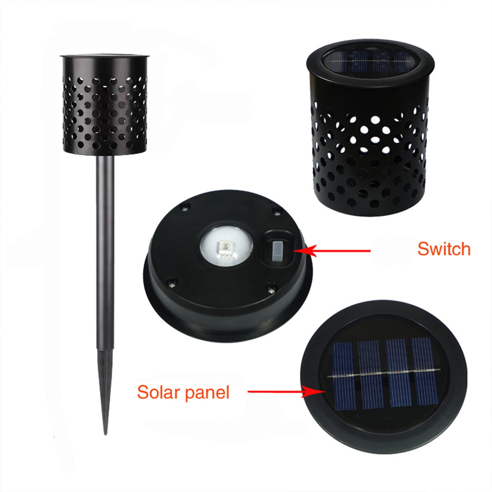 Solar Lights Outdoor, Ip65 Waterproof, Auto On/Off, Solar Garden Lights for Yard Patio Pathway, 2 Pack