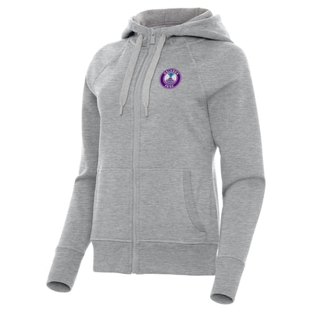 Women s Antigua Heather Gray Orlando Pride Victory Full-Zip Hoodie