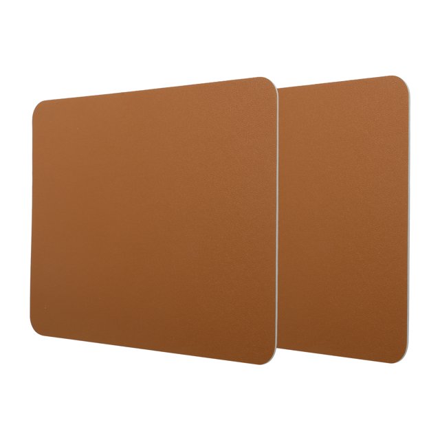 2x Alfombrilla De Ratón Minimalista, Alfombrilla De Ratón De Doble Cara Cuero De PVC Cuero De PVC Textura Antiincrustante, Alfombrilla De Escritorio Portátil 27 X 21 Cm Para La