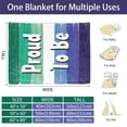 thumbnail image 2 of Kainsy Paready Gay Pride Blanket Soft Fleece Throw Blankets Lightweight Pride Blanket for Couch Sofa Indoors Outdoors Party Decor-50x60in(60"x80"), 2 of 6