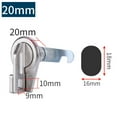 thumbnail image 4 of Padlockable Turn Tongue Lock Furniture Cam Lock Iron MM MM Package Content, 4 of 9