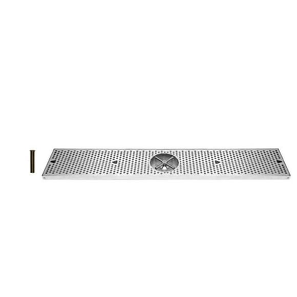 UBC DTU36SSR 36 in. x 8 in. x 3-4 in. Drip Tray with Rinser