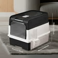 thumbnail image 5 of Collapsible Portable Cat Litter Box - 2-in-1 Enclosed/Semi-Enclosed, Up to 15 lbs Cats, 5 of 10