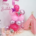 thumbnail image 5 of Hot Pink Balloons Garland Arch Kit, Metallic Chrome Magenta Balloon Happy Birthday Decorations Baby Dark Pink Silver Star Confetti Balloons for Girls Birthday Princess Wedding Baby Shower Party Decor, 5 of 13