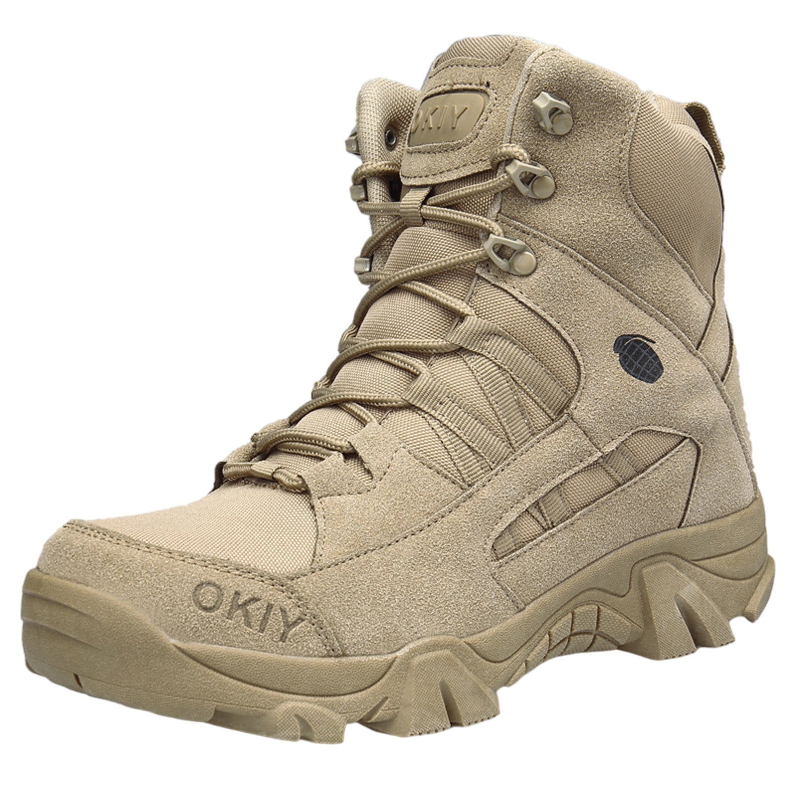 Men Military Tactical Boots Desert Combat Army Hiking Travel Bota Shoes UK STOCK 