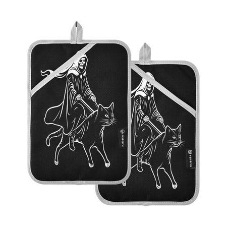 

Vzayy Kitchen Pot Holders Sets Heat Resistants for Cooking Baking The Skeleton Man