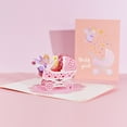 thumbnail image 4 of Baby Shower Card, Baby Girl Card, Congratulations Card, Congrats Newborn Pop Up Card for New Birthday,3D Baby Carriage Card, 4 of 6