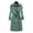 Green, variant on comerut Women Coat Autumn Winter Belted Turn-down Collar Elegant Solid Color Dual Pocket Long Sleeves Thick Warm Mid-long Office Ladies Female Jacket Outwear