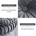 thumbnail image 3 of Inyahome Throw Pillow For Couch Decorative 3d Pumpkin Vehicle Wheel Round Velvet Cushion For Sofa Bed Chair Floor Coussin Canap, 3 of 5