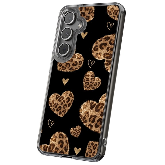 For Samsung Galaxy S20 Plus, Hybrid Clear, Leopard Hearts Print, USA