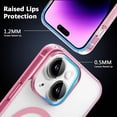 thumbnail image 2 of Magnetic Case for iPhone 7/8/SE 2/SE 3，Compatible with MagSafe & MIL-Grade Protection，[Not Yellowing] [Anti-Scratch]，Translucent Matte Slim Cover for iPhone 7/8/SE 2/SE 3，Frosted Pink, 2 of 13