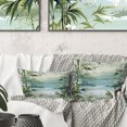 thumbnail image 2 of Designart "Zen Essence Of Tropical Bamboo" Tropical Throw Pillow - Traditional Pillow For Couch - Insert And Pillows Covers For Living Room Decor, 2 of 5