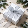 thumbnail image 3 of WWG Cloth Ribbon, Flexible Pliable Holiday Ribbon, Sturdy Long Lasting, Effortless to Cut, Decorative for Gift Boxes, Wreaths, Fences, Christmas, Home, Party, Gift Packaging, Includes 1 Roll, 3 of 6
