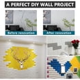 thumbnail image 4 of 10 paneles de pared 3D, cobertura de 30cm, etiqueta de papel tapiz imprimible con paneles de pared de espuma PE de ladrillo impermeables autoadhesivos para decoración de paredes interiores,, 4 of 6