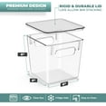 thumbnail image 5 of Sorbus Clear Storage Bins - Multi-Purpose Organizers for Kitchen, Pantry, Fridge, and Cabinet (Small, 4 Pack), 5 of 8