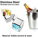 thumbnail image 3 of Piedras de whisky de acero inoxidable, cubitos de hielo reutilizables para enfriar whisky, vino, bebidas, juegos de regalo para familiares y amigos (juego de 8) oso de fresa Hogar, 3 of 5