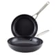 thumbnail image 1 of Juego de sartenes antiadherentes de inducción anodizadas duras KitchenAid, 1 of 9