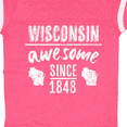 thumbnail image 4 of Inktastic Wisconsin Awesome Since 1848 Boys or Girls Baby Bodysuit, 4 of 5